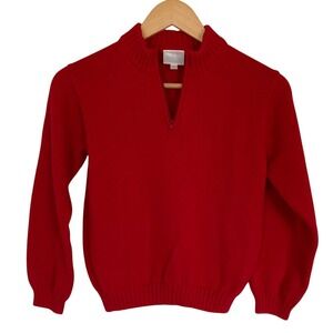 Little English Boys Red Pullover Sweater‎ Size 14 Classic Holiday
